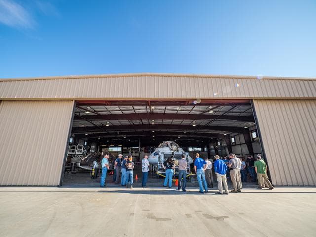 NASA image: Preparing for drop test
