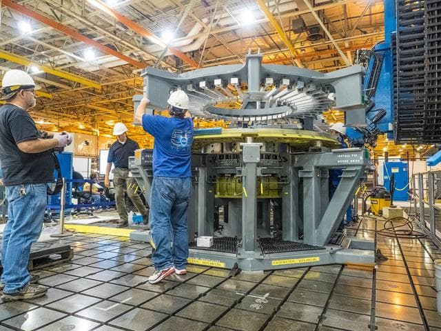 NASA image: First weld of Orion Exploration Mission 1 crew module
