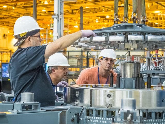 NASA image: First weld of Orion Exploration Mission 1 crew module