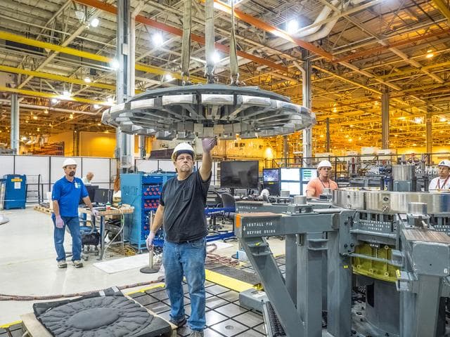 NASA image: First weld of Orion Exploration Mission 1 crew module