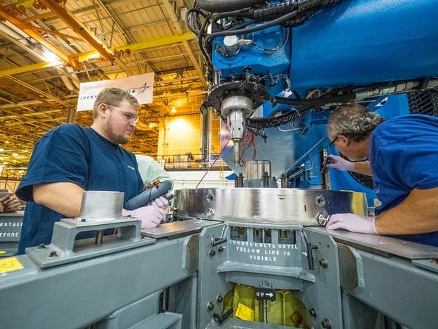 NASA image: First weld of Orion Exploration Mission 1 crew module