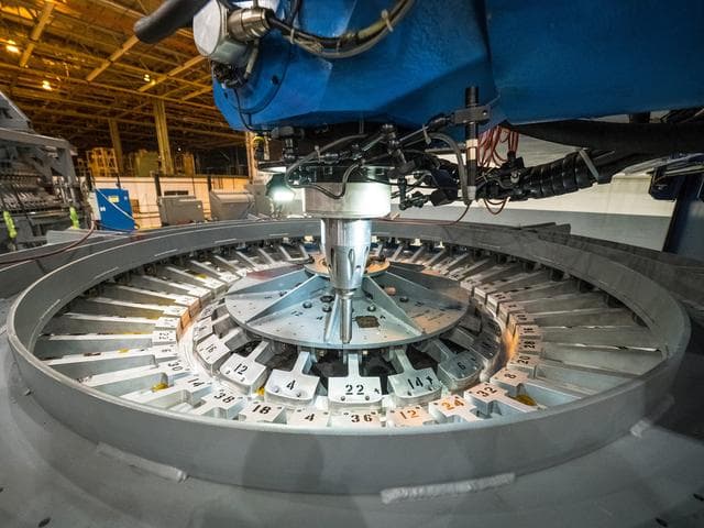 NASA image: First weld of Orion Exploration Mission 1 crew module