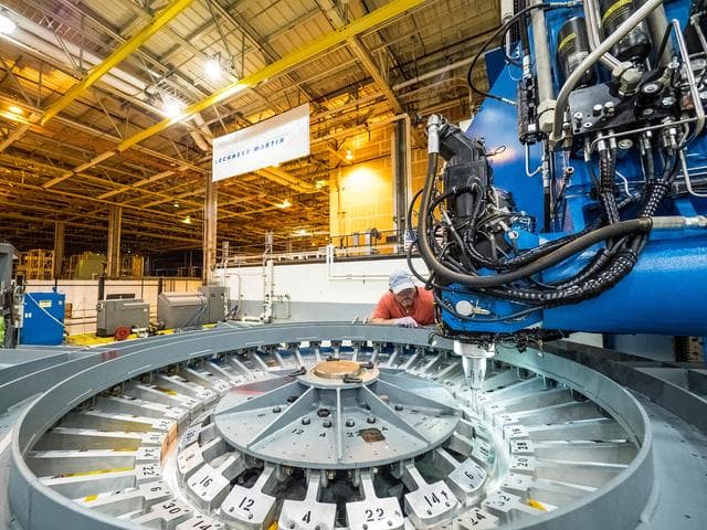 NASA image: First weld of Orion Exploration Mission 1 crew module