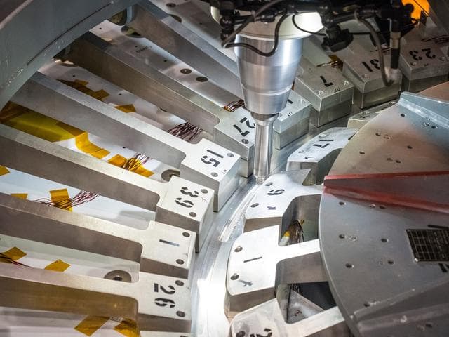 NASA image: First weld of Orion Exploration Mission 1 crew module