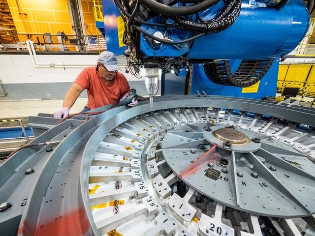 NASA image: First weld of Orion Exploration Mission 1 crew module