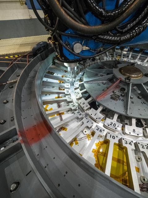 NASA image: First weld of Orion Exploration Mission 1 crew module
