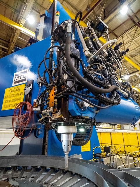 NASA image: First weld of Orion Exploration Mission 1 crew module