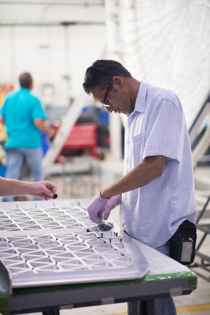 NASA image: Preparing Orion pieces for welding