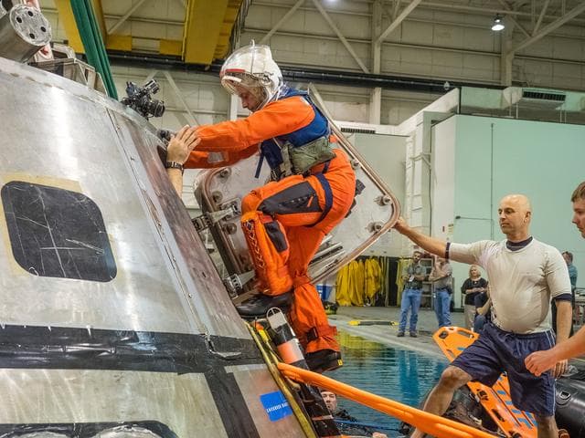 NASA image: NASA Tests Crew Exit Strategy for Orion
