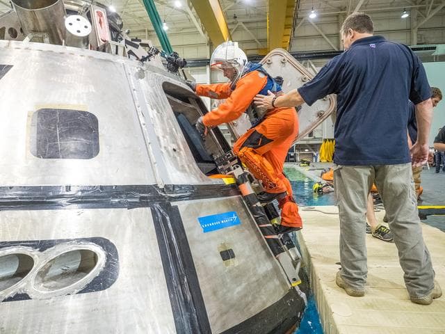 NASA image: NASA Tests Crew Exit Strategy for Orion