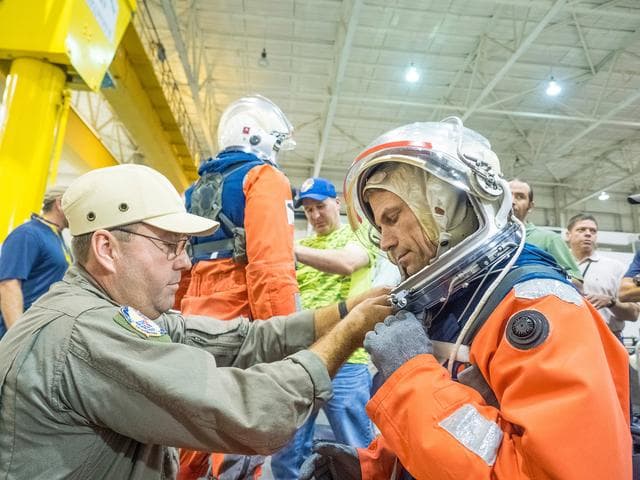 NASA image: NASA Tests Crew Exit Strategy for Orion