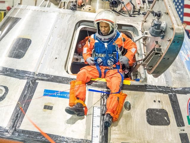 NASA image: NASA tests crew exit strategy for Orion