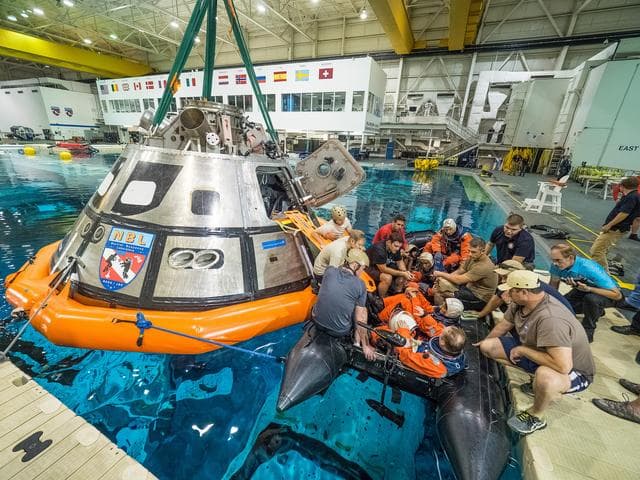 NASA image: NASA Tests Crew Exit Strategy for Orion