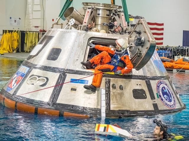 NASA image: NASA Tests Crew Exit Strategy for Orion