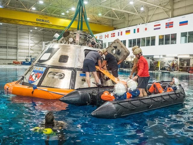 NASA image: NASA Tests Crew Exit Strategy for Orion