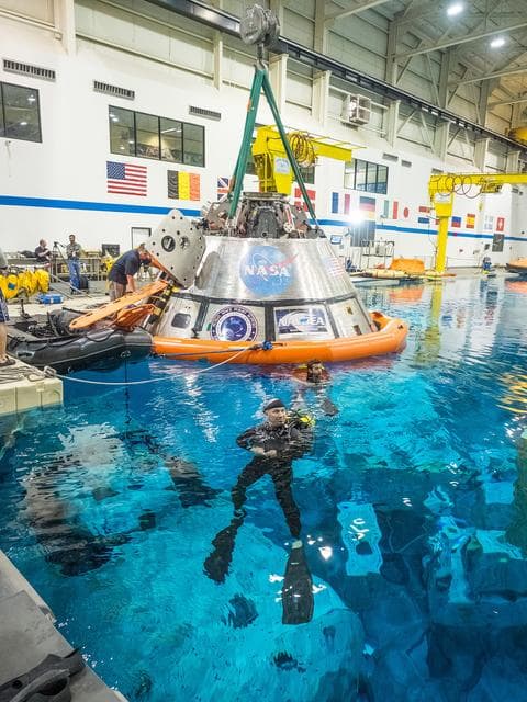 NASA image: NASA Tests Crew Exit Strategy for Orion