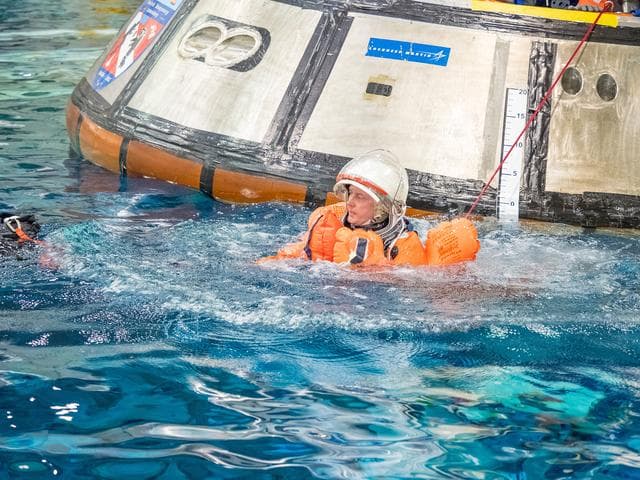 NASA image: NASA Tests Crew Exit Strategy for Orion