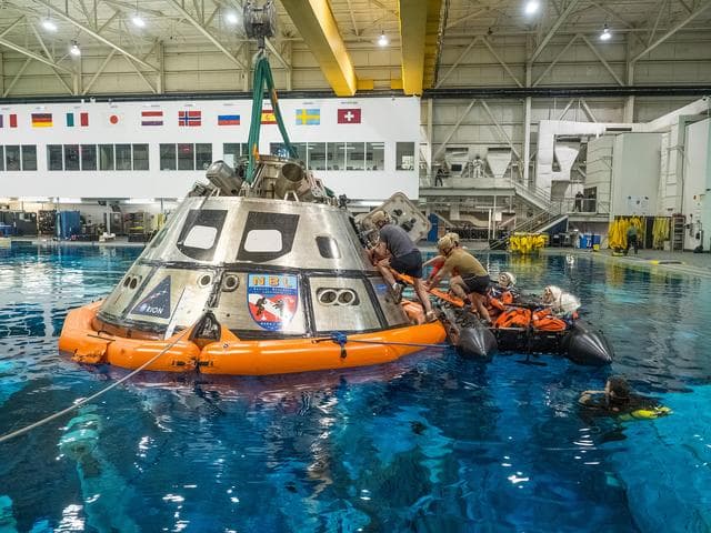 NASA image: NASA Tests Crew Exit Strategy for Orion