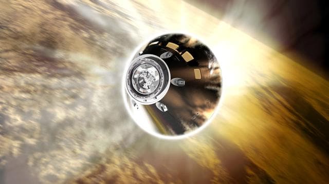 NASA image: Orion reentry
