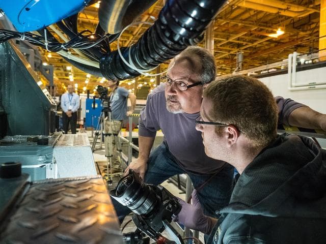 NASA image: Final Cone Weld for EM1