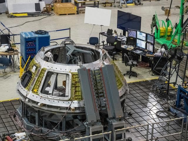 NASA image: Final Cone Weld for EM1