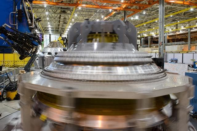 NASA image: MAF_20151209_OrionMPCV-ConeWeld-008