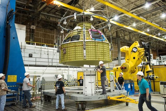 NASA image: Engineers Mark Completion of Orion’s Pressure Vessel