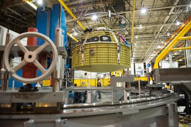 NASA image: Engineers mark completion of Orion’s pressure vessel
