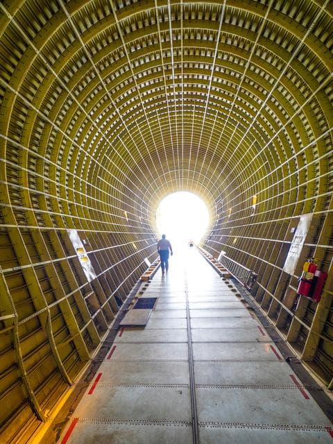 NASA image: Orion is loaded on Super Guppy
