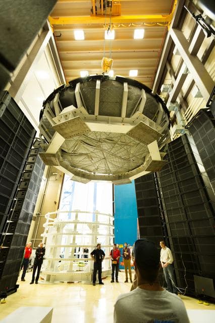 NASA image: Orion Crew Module Direct Field Acoustic Test
