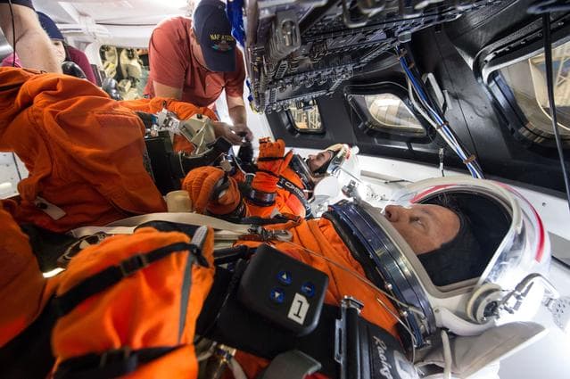 NASA image: Orion spacecraft control evaluation