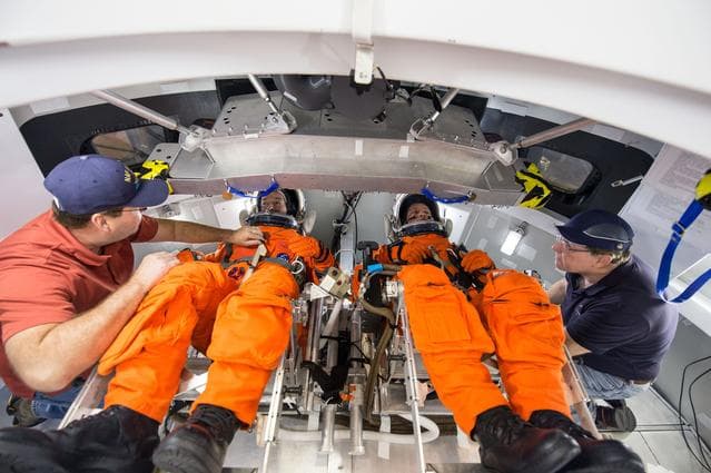 NASA image: Orion spacecraft control evaluation