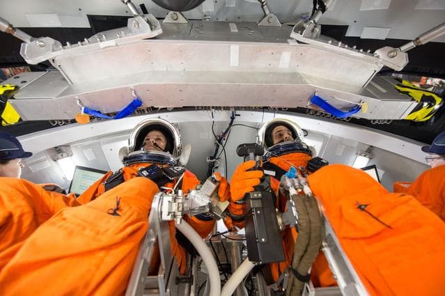 NASA image: Orion spacecraft control evaluation