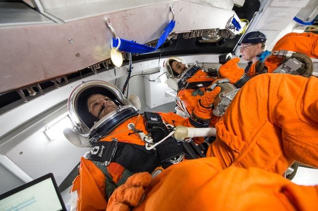NASA image: Orion spacecraft control evaluation