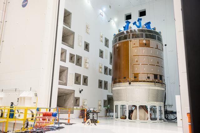 NASA image: NASA Blasts Orion Service Module with Giant Horns