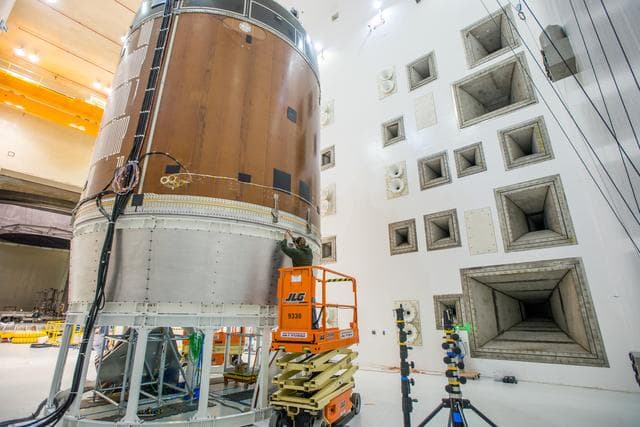NASA image: NASA Blasts Orion Service Module with Giant Horns