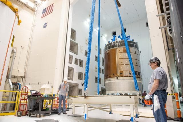 NASA image: NASA Blasts Orion Service Module with Giant Horns