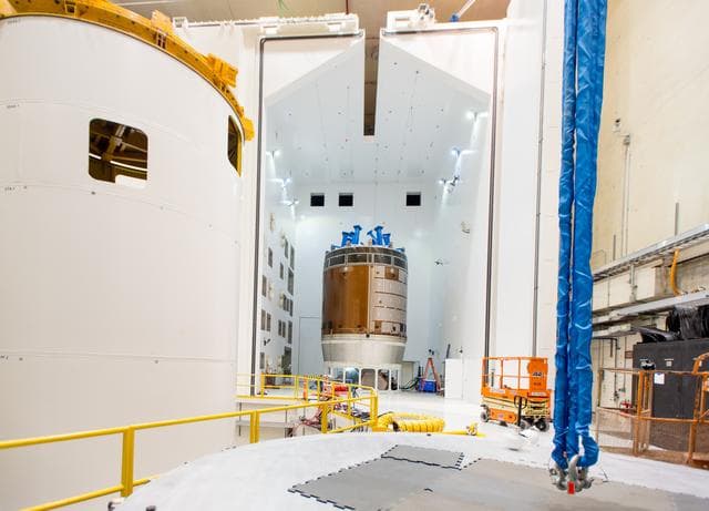 NASA image: NASA Blasts Orion Service Module with Giant Horns