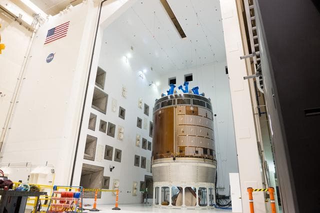 NASA image: NASA Blasts Orion Service Module with Giant Horns