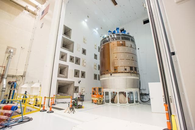 NASA image: NASA Blasts Orion Service Module with Giant Horns