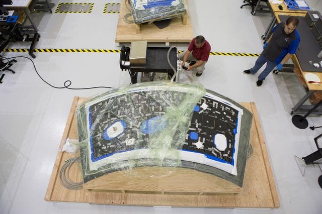NASA image: Orion EM-1 "The Tiles that Bond"