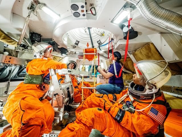 NASA image: Orion docking hatch evaluation