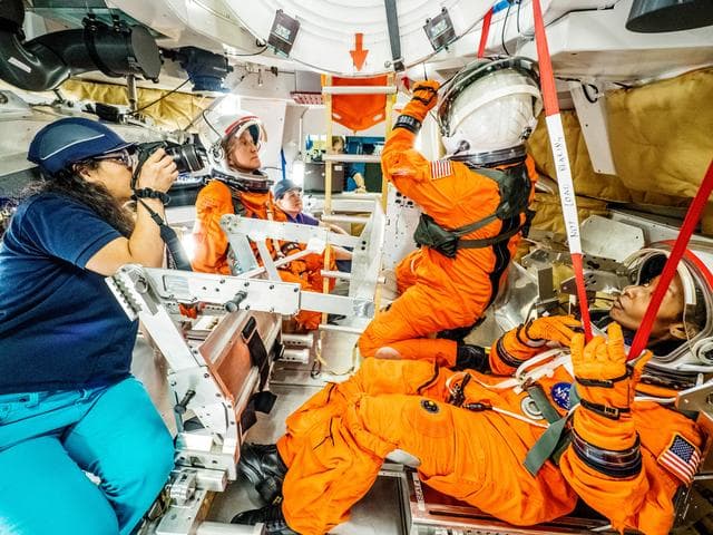 NASA image: Orion docking hatch evaluation