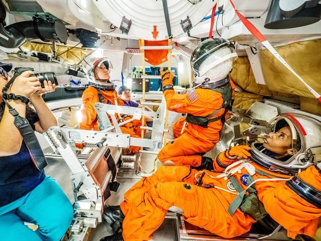 NASA image: Orion docking hatch evaluation