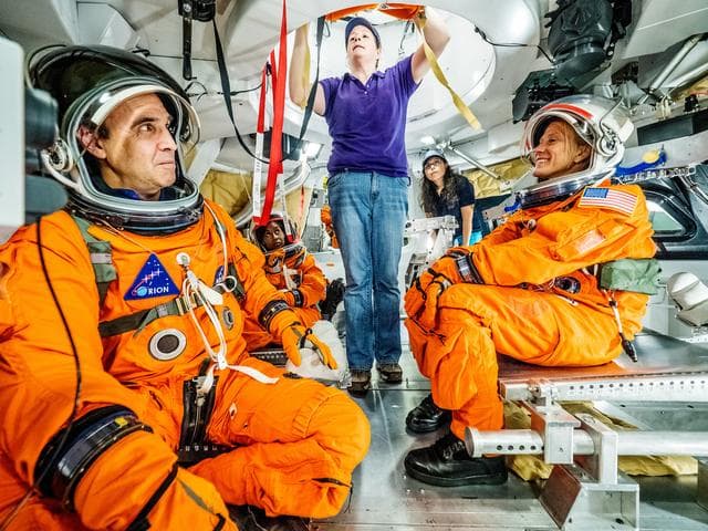 NASA image: Orion docking hatch evaluation