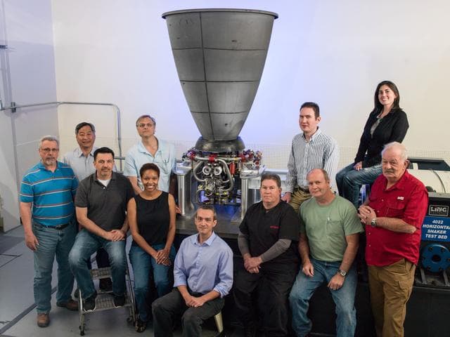 NASA image: OMS-E Engine