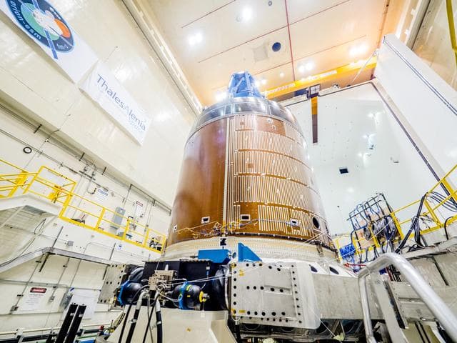 NASA image: ESA Service Module Vibration Testing