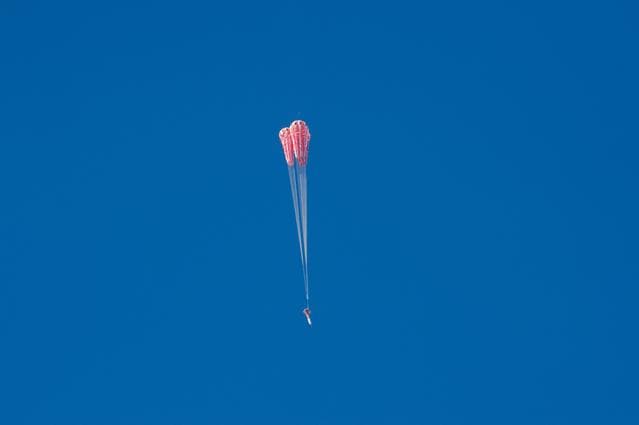 NASA image: Testing parachutes for human flight