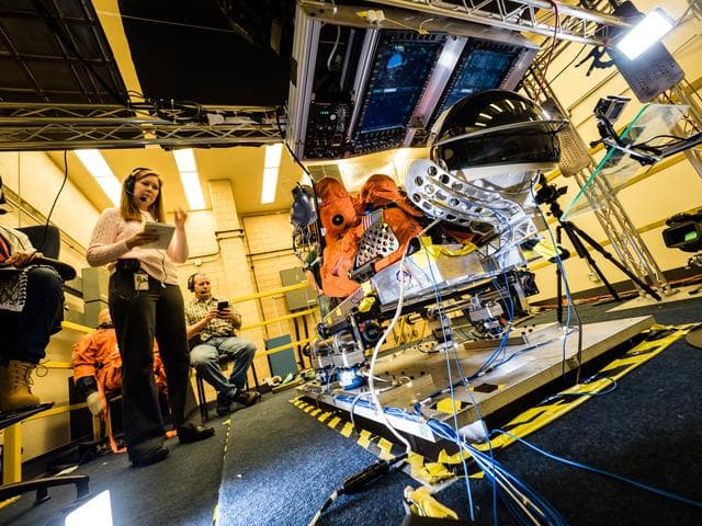 NASA image: NASA Simulates Orion Spacecraft Launch Conditions for Crew