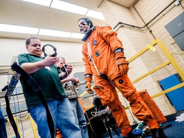 NASA image: NASA Simulates Orion Spacecraft Launch Conditions for Crew